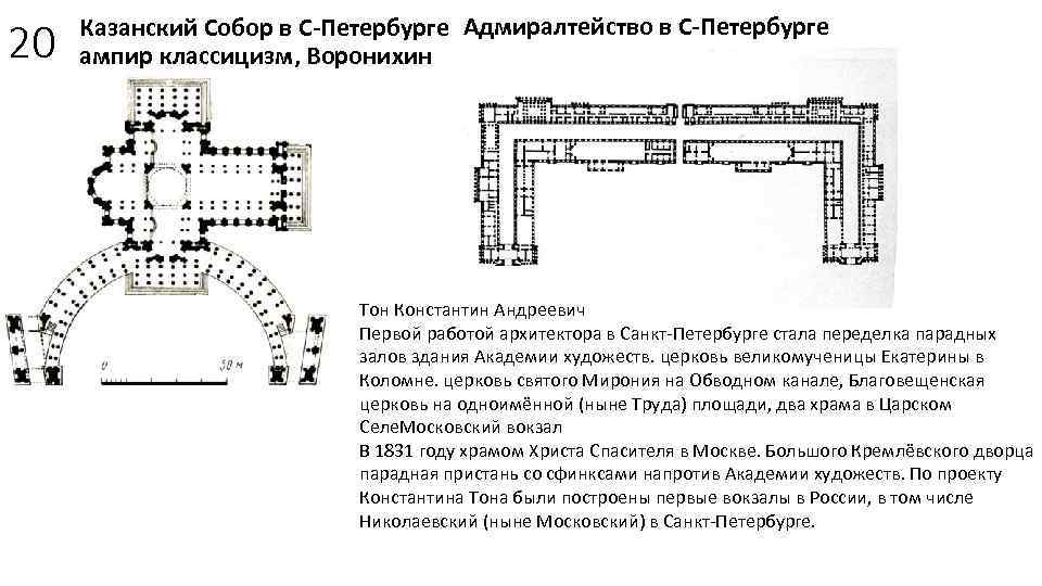20 Казанский Собор в С-Петербурге Адмиралтейство в С-Петербурге ампир классицизм, Воронихин Тон Константин Андреевич