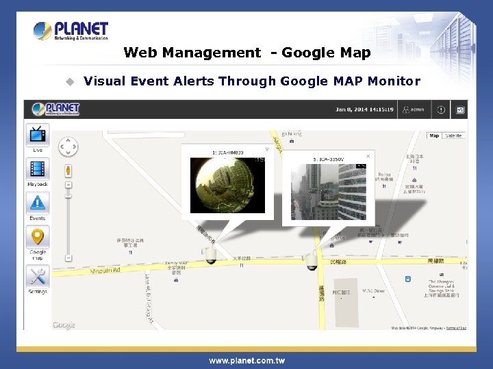 Web Management - Google Map u Visual Event Alerts Through Google MAP Monitor 