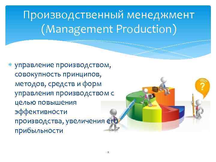 Производственный менеджмент (Management Production) управление производством, совокупность принципов, методов, средств и форм управления производством