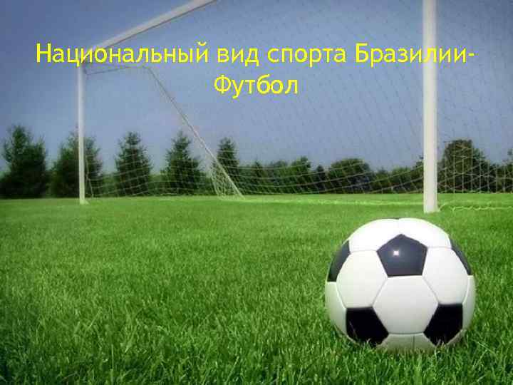 Национальный вид спорта Бразилии. Футбол 