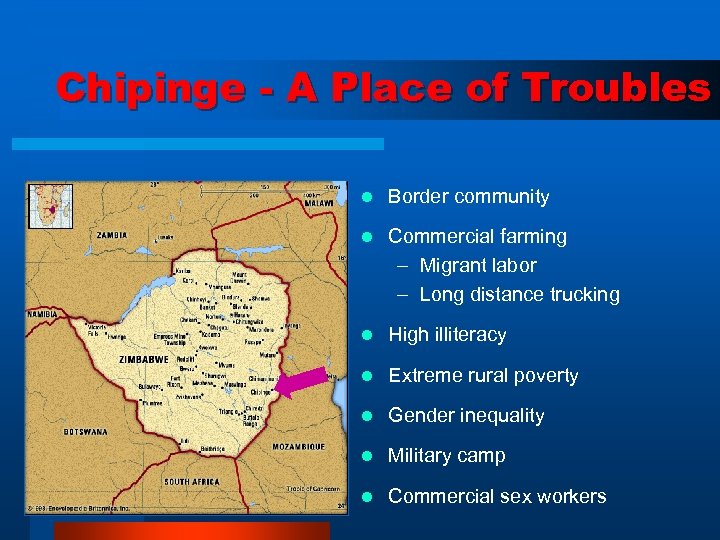 Chipinge - A Place of Troubles l Border community l Commercial farming – Migrant
