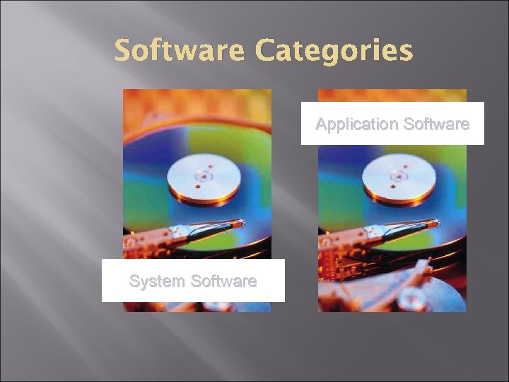 Software Categories Application Software System Software 