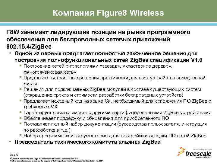 Компания Figure 8 Wireless F 8 W занимает лидирующие позиции на рынке программного обеспечения