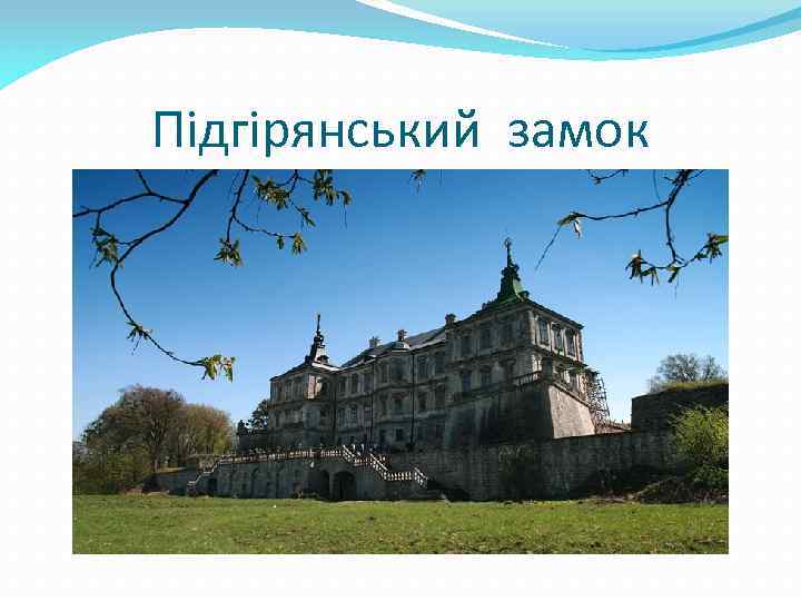 Підгірянський замок 