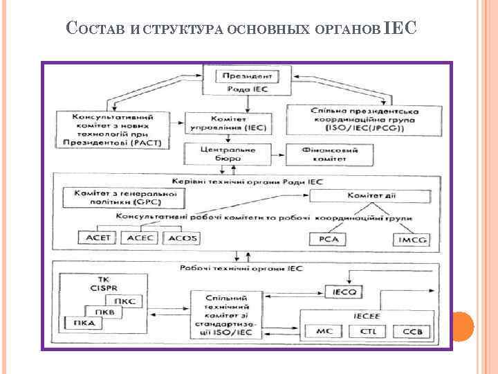 СОСТАВ И СТРУКТУРА ОСНОВНЫХ ОРГАНОВ ІЕС 