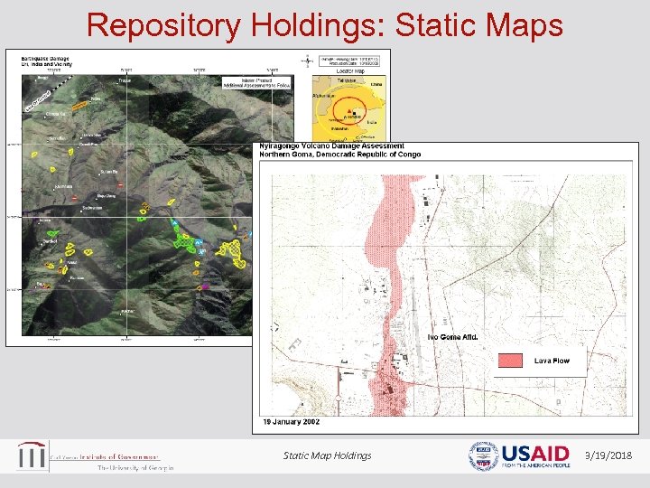 Repository Holdings: Static Maps Static Map Holdings 3/19/2018 