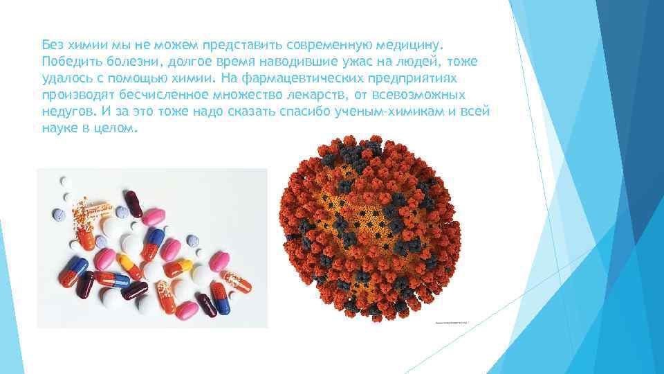 Без химии мы не можем представить современную медицину. Победить болезни, долгое время наводившие ужас