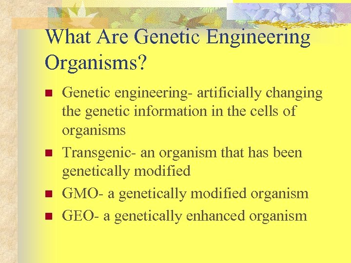 Biotechnology What Is Biotechnology n n Using