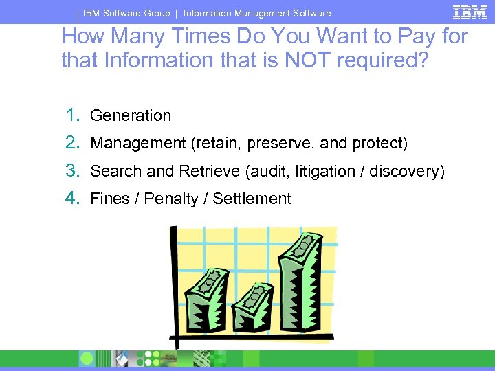 IBM Software Group | Information Management Software How Many Times Do You Want to