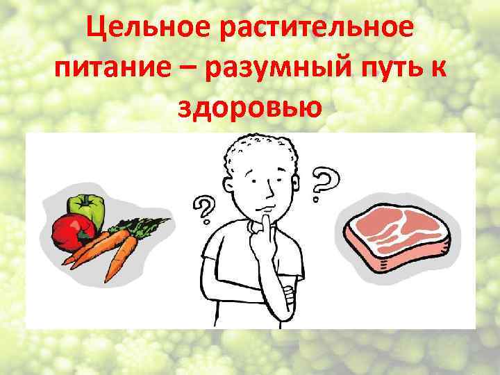 Цельное растительное питание – разумный путь к здоровью 