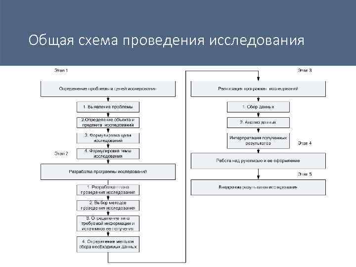 Общая схема проведения исследования 
