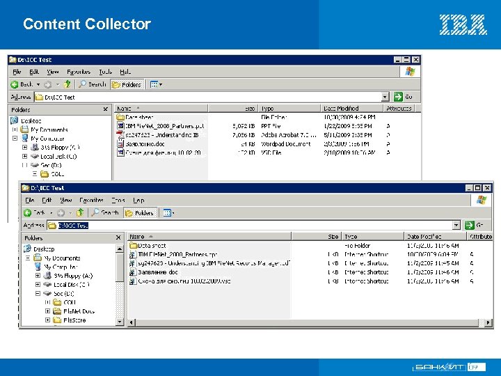 Content Collector VI Международный форум по банковским информационным технологиям 18 – 19 ноября 2009