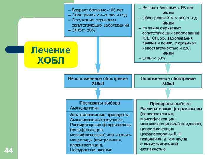 Лечение ХОБЛ 44 