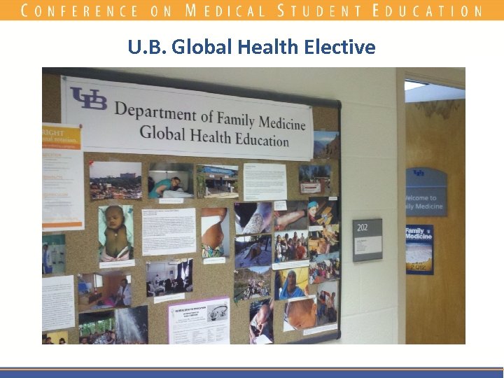 U. B. Global Health Elective 