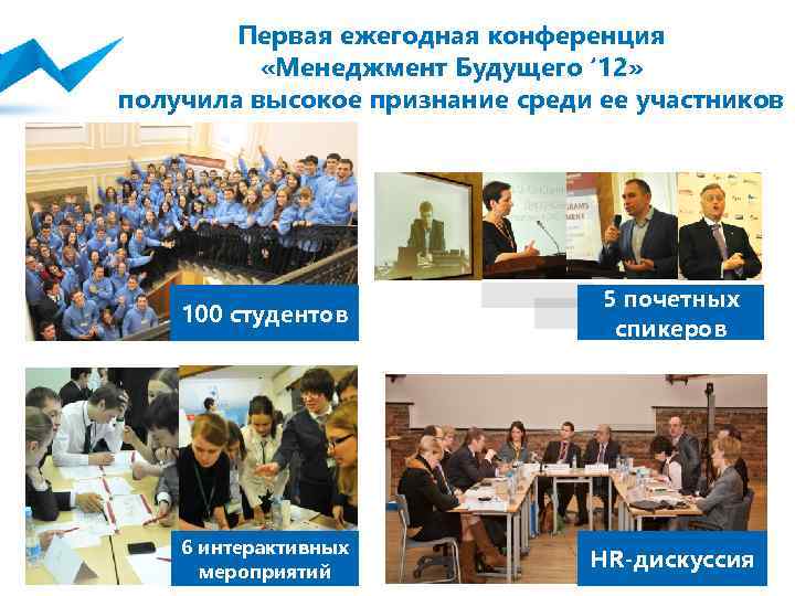Первая ежегодная конференция «Менеджмент Будущего ‘ 12» получила высокое признание среди ее участников 100