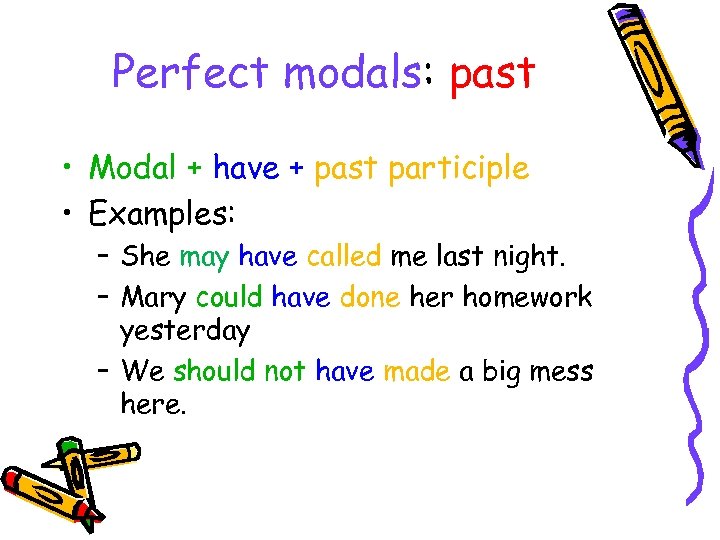 Perfect modals презентация