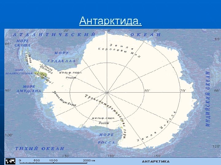 Антарктида омывается северными частями