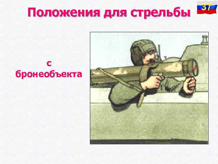 Положения для стрельбы с бронеобъекта 37 