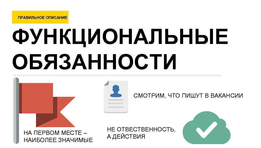 ПРАВИЛЬНОЕ ОПИСАНИЕ ФУНКЦИОНАЛЬНЫЕ ОБЯЗАННОСТИ СМОТРИМ, ЧТО ПИШУТ В ВАКАНСИИ НА ПЕРВОМ МЕСТЕ – НАИБОЛЕЕ