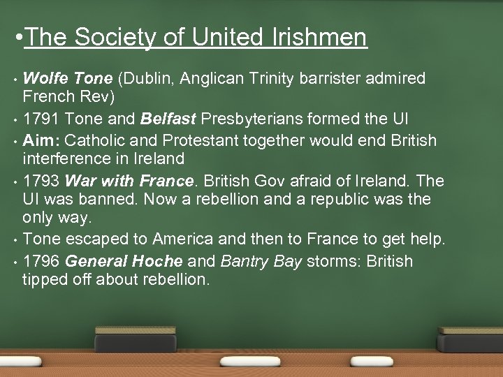  • The Society of United Irishmen • • • Wolfe Tone (Dublin, Anglican