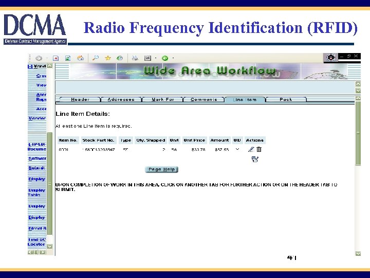 Radio Frequency Identification (RFID) 41 