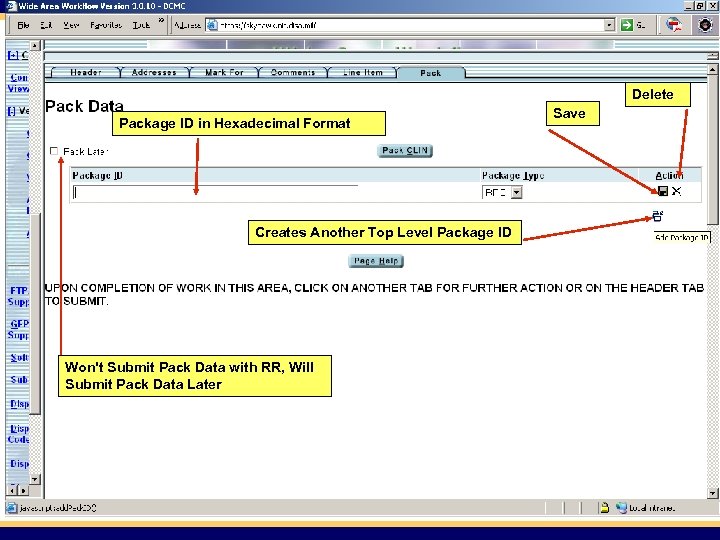Delete Package ID in Hexadecimal Format Save Creates Another Top Level Package ID Won't