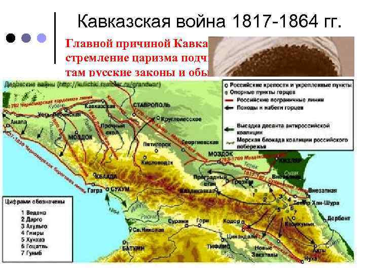 Причина кавказской. Кавказская война 1817-1864 карта. Этапы кавказской войны 1817-1864. Кавказская война 1817-1864 русские Гарнизоны. Контурная карта Кавказская война 1817-1864.