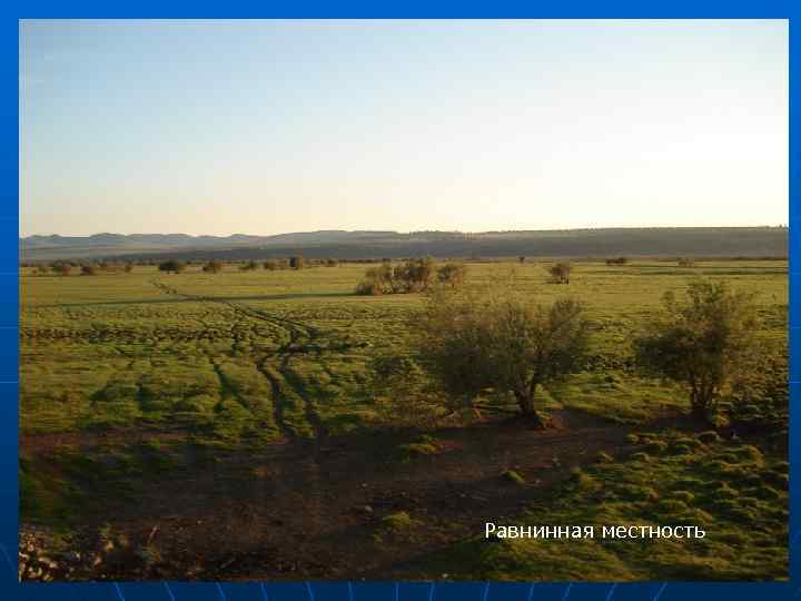 Равнинная местность 