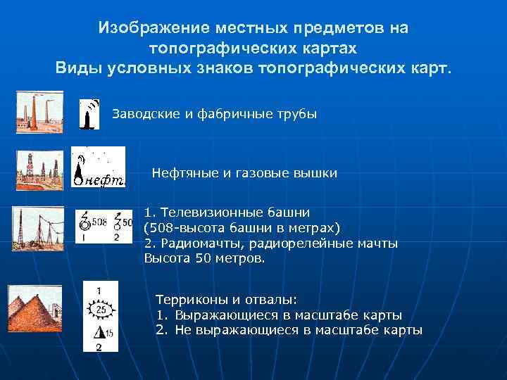 Виды местных предметов