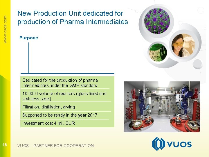 New Production Unit dedicated for production of Pharma Intermediates Purpose Dedicated for the production