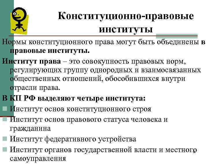 Нормы институтов