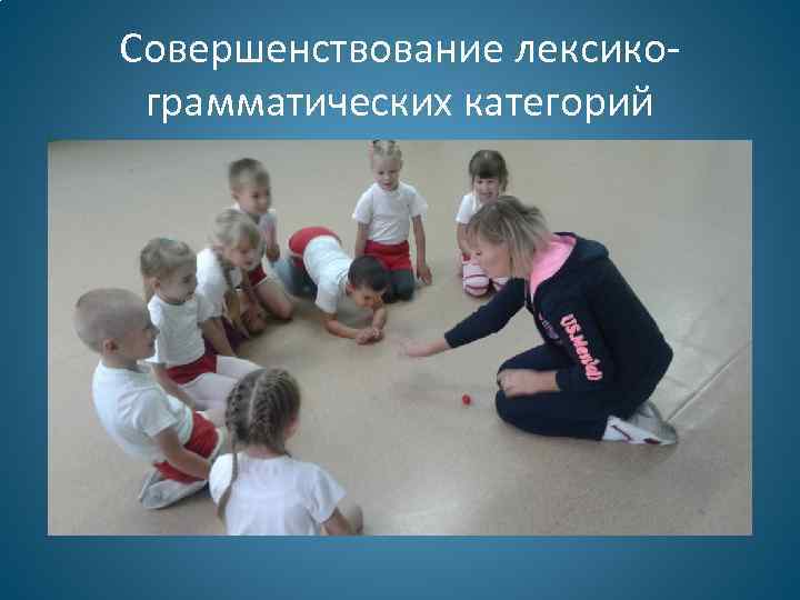 Совершенствование лексикограмматических категорий 