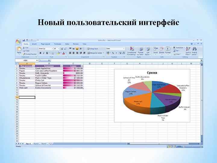 Новый пользовательский интерфейс 