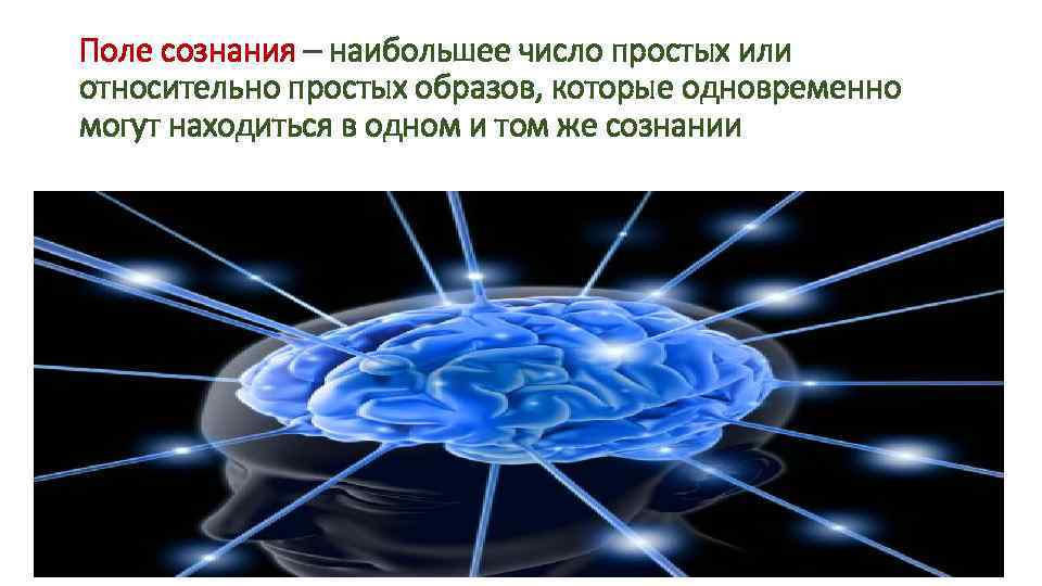 Поле сознания – наибольшее число простых или относительно простых образов, которые одновременно могут находиться