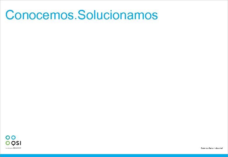 Conocemos. Solucionamos 