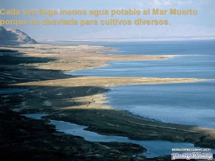 Cada vez llega menos agua potable al Mar Muerto porque es desviada para cultivos