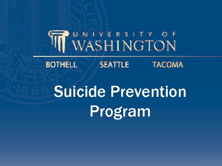 Suicide Prevention Program 