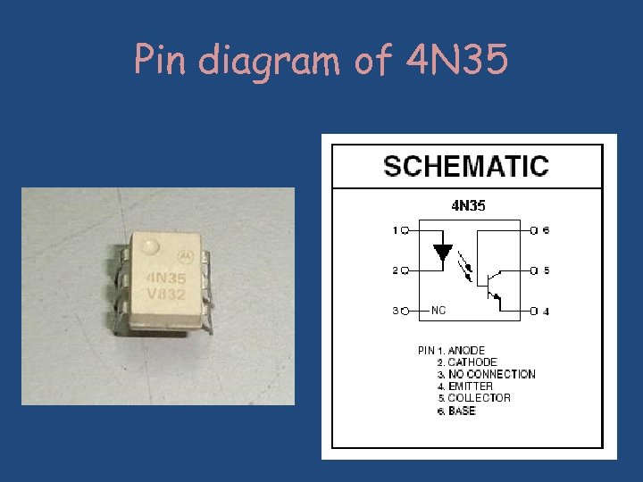 Pin diagram of 4 N 35 