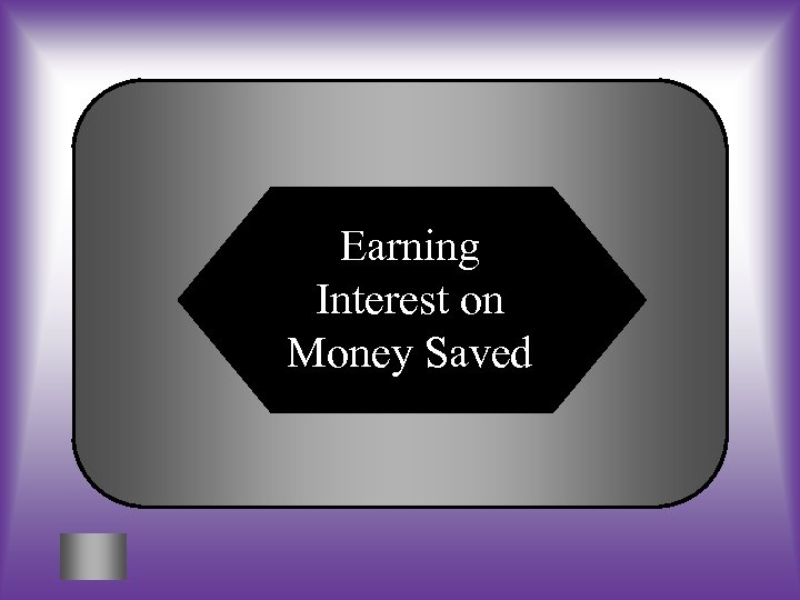 Earning Interest on Money Saved 