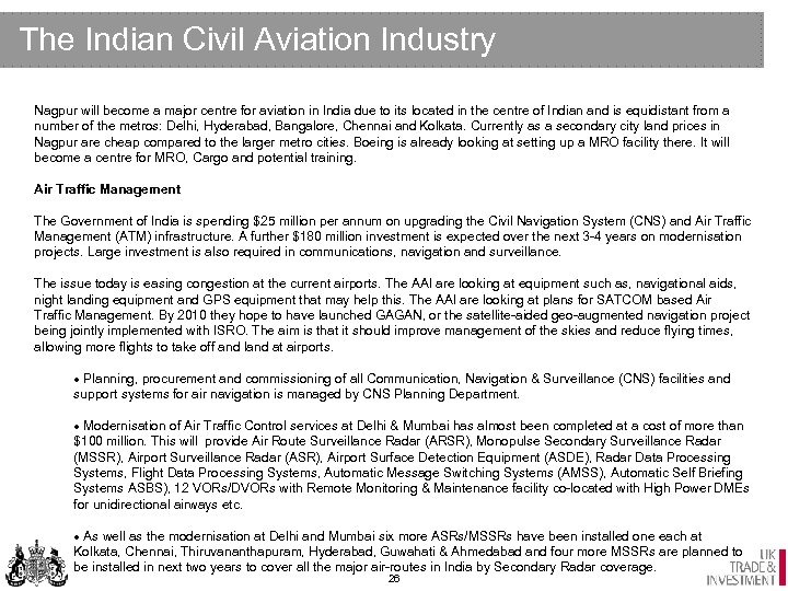 The Indian Civil Aviation Industry Nagpur will become a major centre for aviation in