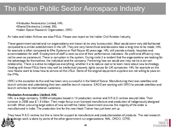 The Indian Public Sector Aerospace Industry • Hindustan Aeronautics Limited, HAL • Bharat Electronics