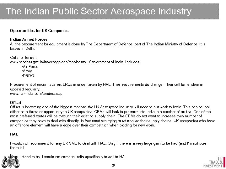 The Indian Public Sector Aerospace Industry Opportunities for UK Companies Indian Armed Forces All