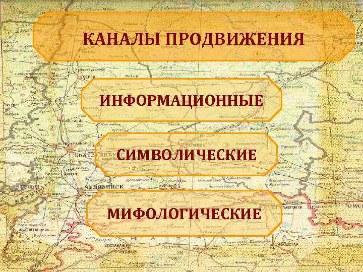 КАНАЛЫ ПРОДВИЖЕНИЯ ИНФОРМАЦИОННЫЕ СИМВОЛИЧЕСКИЕ МИФОЛОГИЧЕСКИЕ 