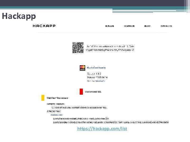 Hackapp https: //hackapp. com/list 