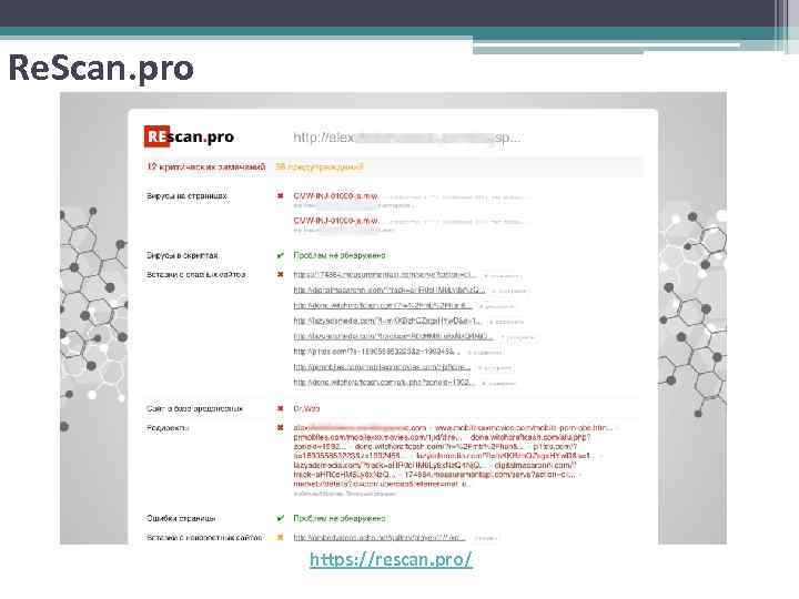 Re. Scan. pro https: //rescan. pro/ 