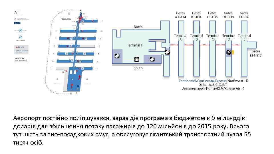 Аеропорт постійно поліпшувався, зараз діє програма з бюджетом в 9 мільярдів доларів для збільшення