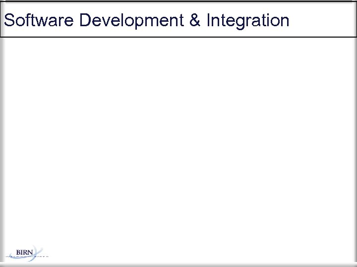 Software Development & Integration 