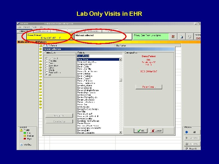 Lab Only Visits in EHR 