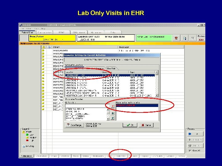 Lab Only Visits in EHR 