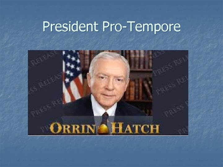 President Pro-Tempore 